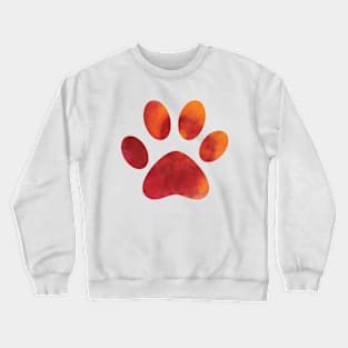 Tie Dye Dog Paw Crewneck Sweatshirt